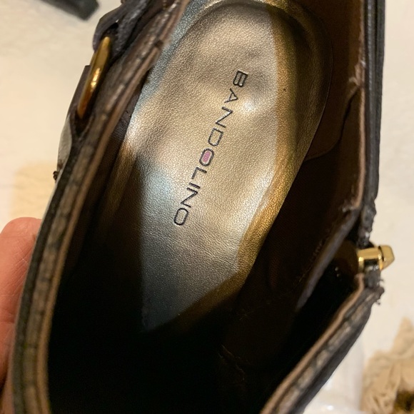 Bandalino gold/bronze metallic heeled booties - Picture 10 of 14